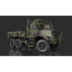 3D Military Cargo Truck OshKosh MTVR MK23 Rigged